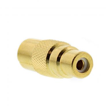 TV Aerial Socket to Phono Socket Gold Adapter