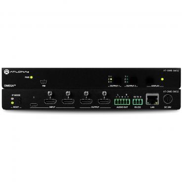 Atlona AT-OME-SW32 3×2 Matrix Switcher for HDMI and USB-C