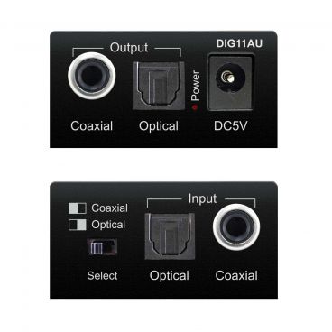 Blustream DIG11AU Digital Audio Converter - Front & Back