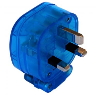 MS HD Power 'The Blue' 13A UK Plug Rhodium - MS328RK